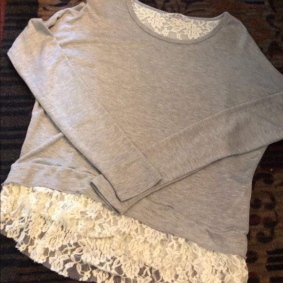 Hollister Long Sleeve Lace Top - Picture 1 of 3